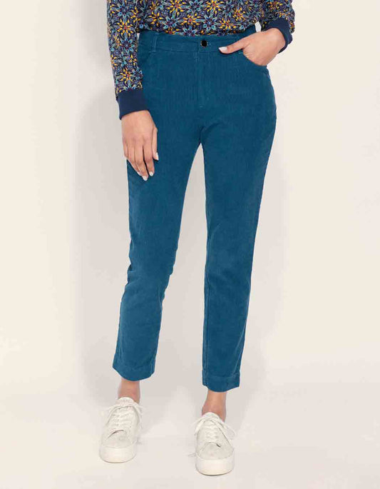 Pantalon velours côtelé uni cigarette MARITA