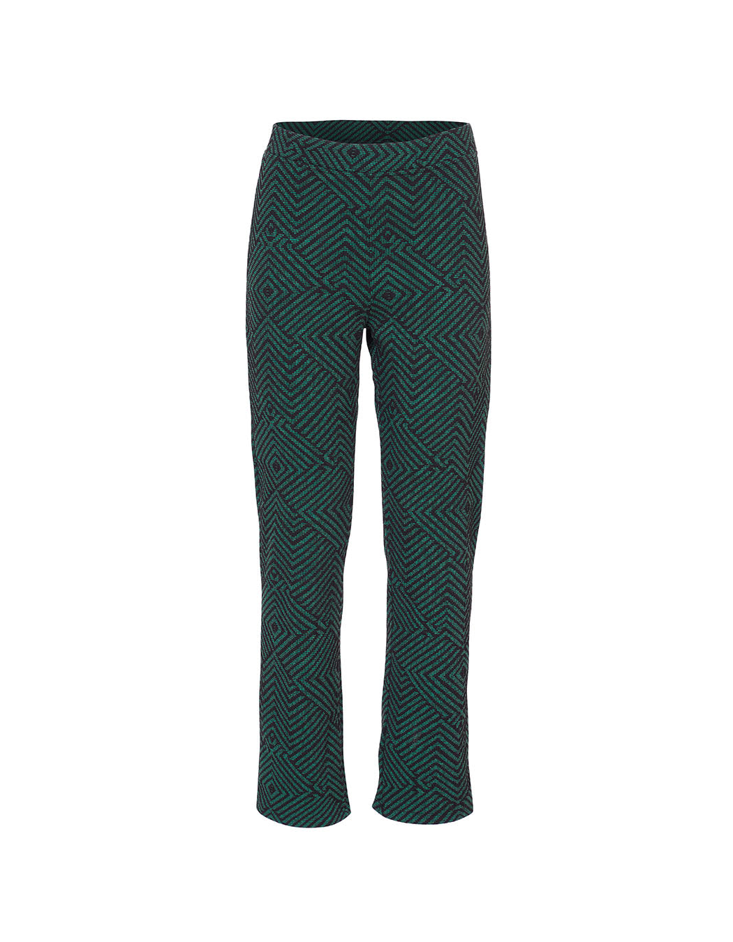 Pantalon droit maille souple à motifs SACHIN