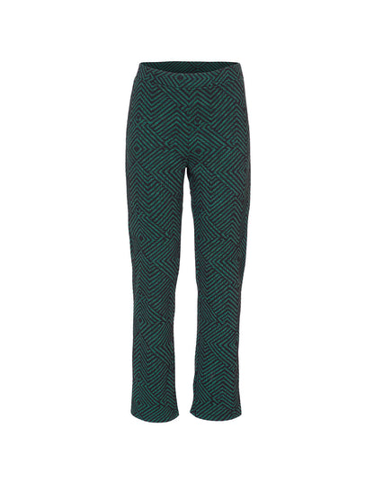 Pantalon droit maille souple à motifs SACHIN