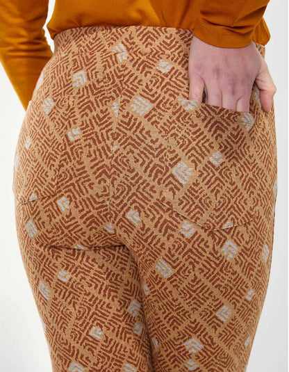 Pantalon maille elastiqué imprimé SACHIN