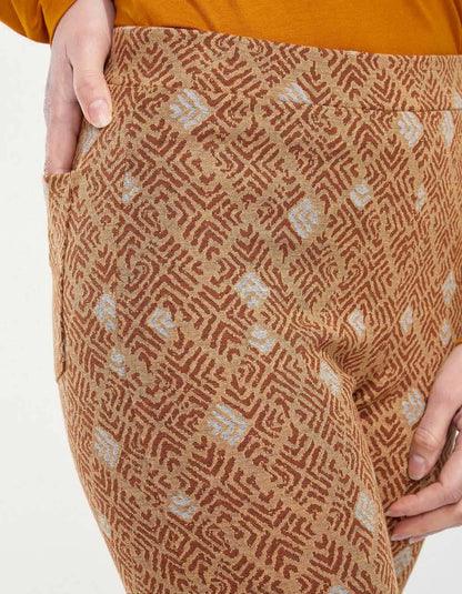 Pantalon maille elastiqué imprimé SACHIN