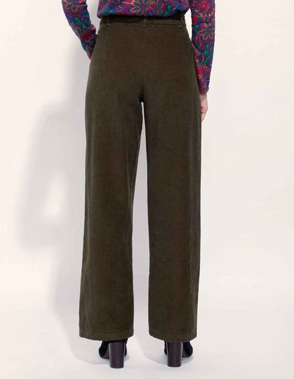 Pantalon large imprimé velours lisse SAYA
