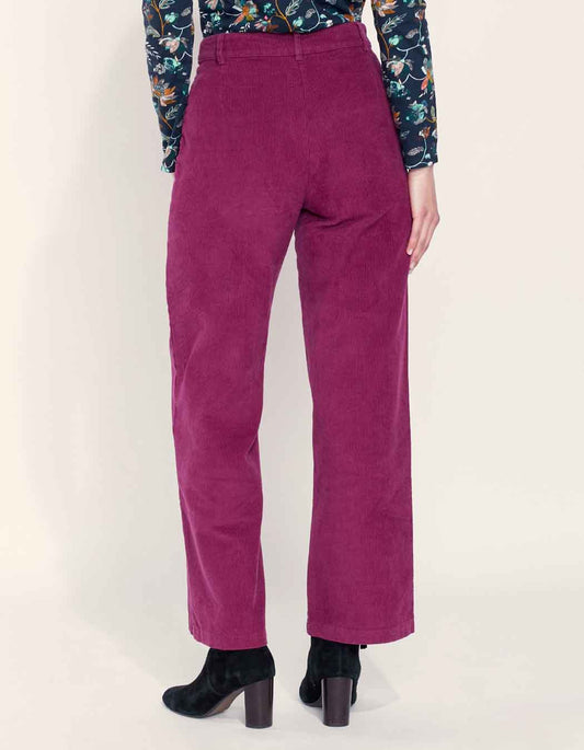 Pantalon large velours côtelé uni SAYA
