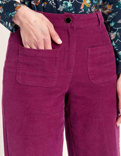 Pantalon large velours côtelé uni SAYA