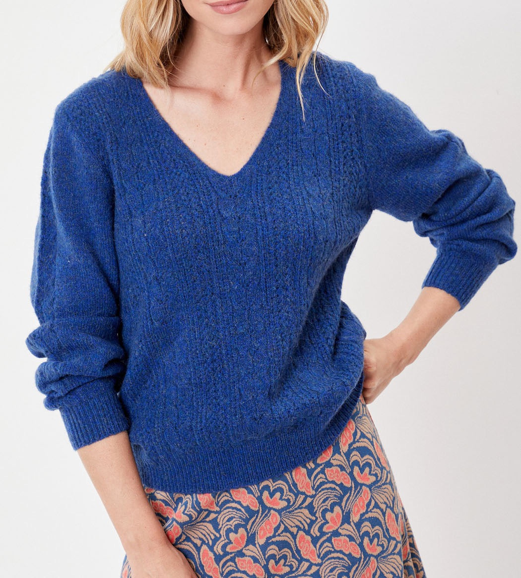 Pull chaud col V SANIA