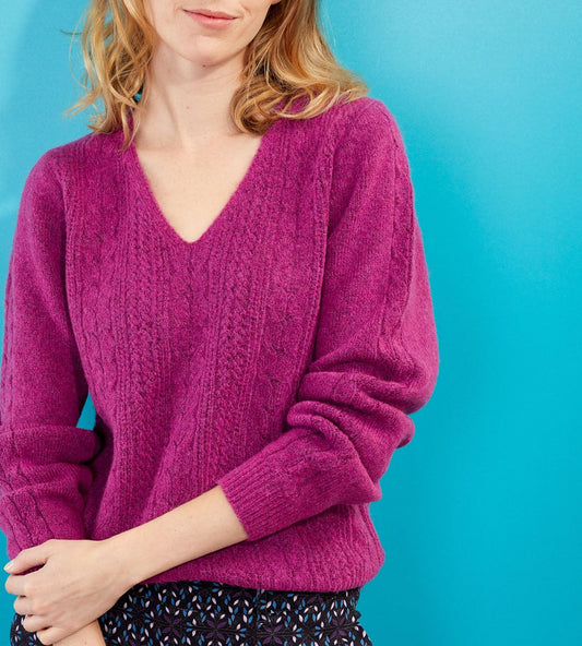 Pull chaud col V SANIA