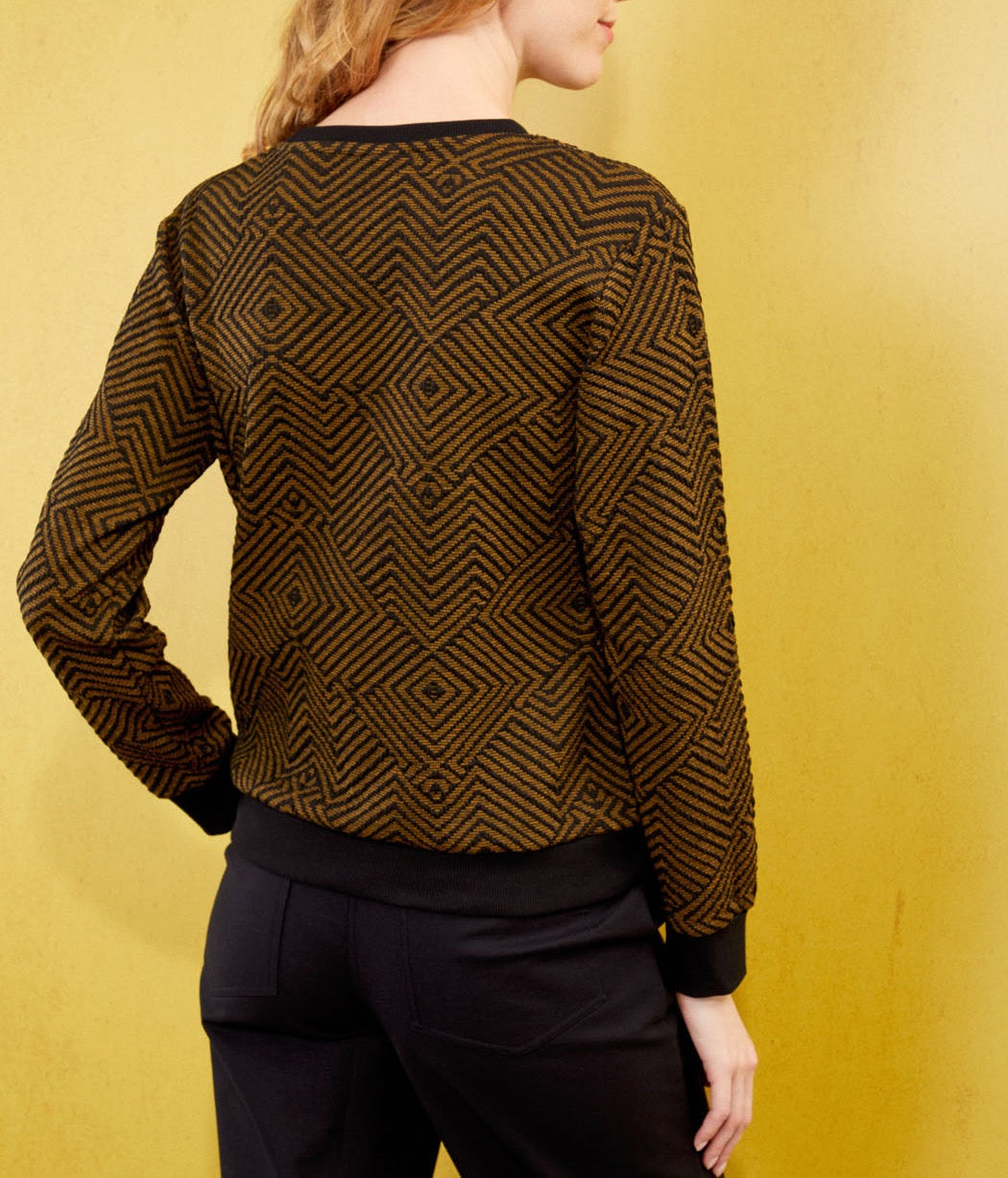 Sweat maille imprimé TINGRI