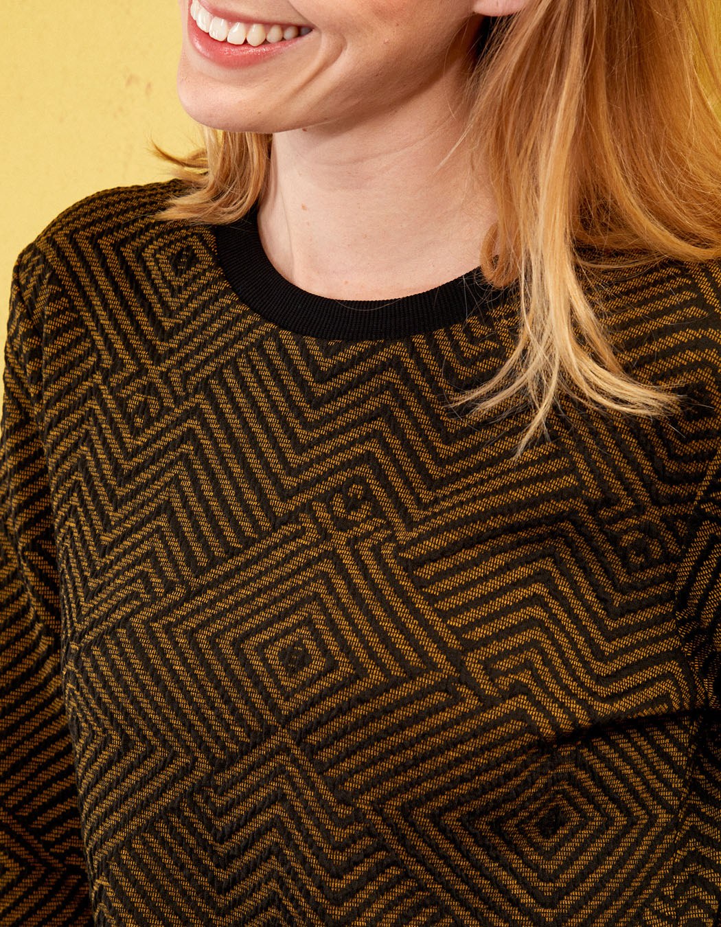 Sweat maille imprimé TINGRI