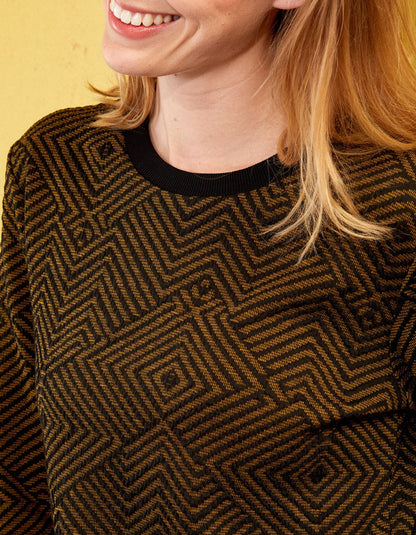 Sweat maille imprimé TINGRI