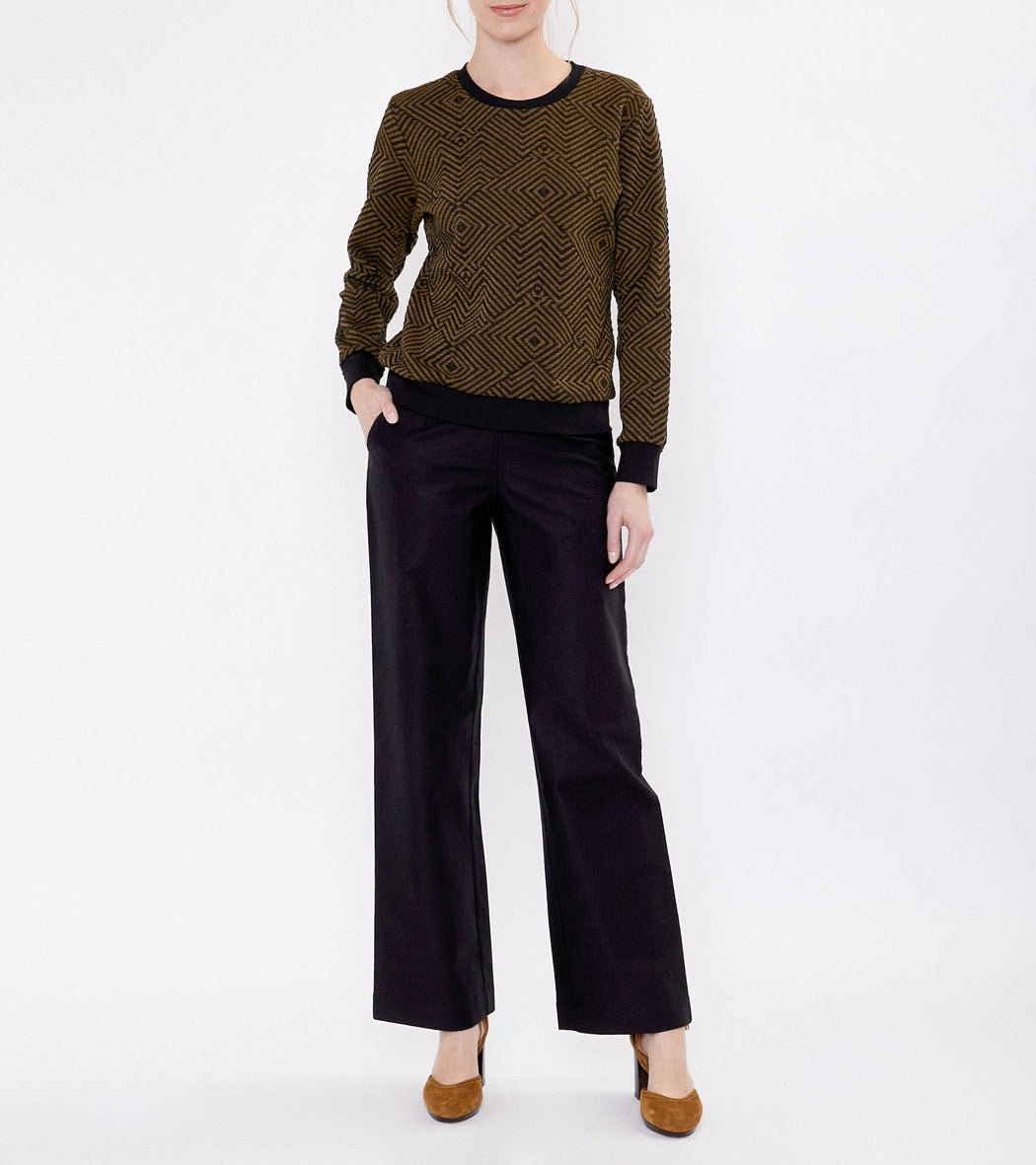 Sweat maille imprimé TINGRI