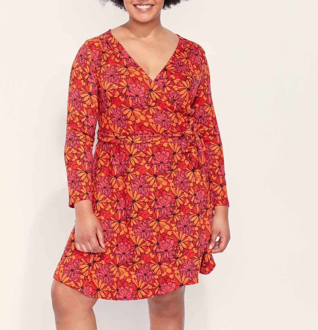Robe portefeuille maille jersey BALINA