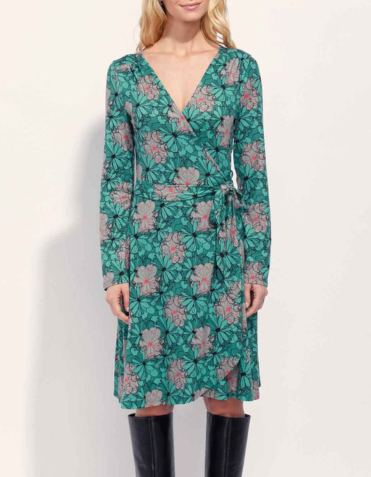 Robe portefeuille maille jersey BALINA