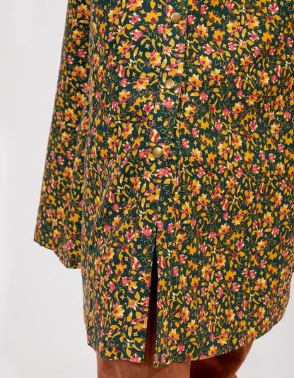 Robe chemise imprimée coupe midi ANNA