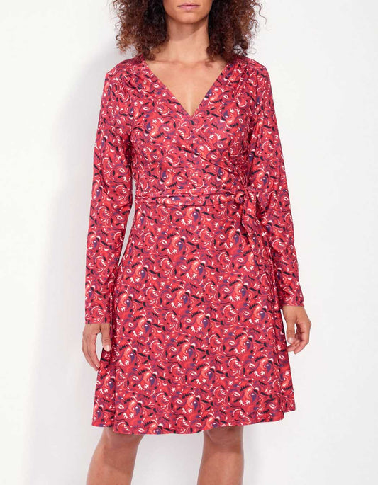 Robe cache-cœur jersey BALINA