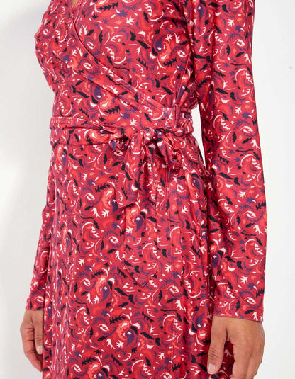Robe cache-cœur jersey BALINA