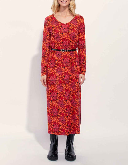 Robe midi en maille jersey BEELA