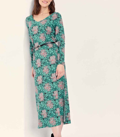 Robe midi en maille jersey BEELA