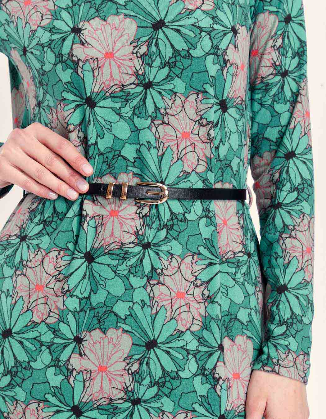 Robe midi en maille jersey BEELA