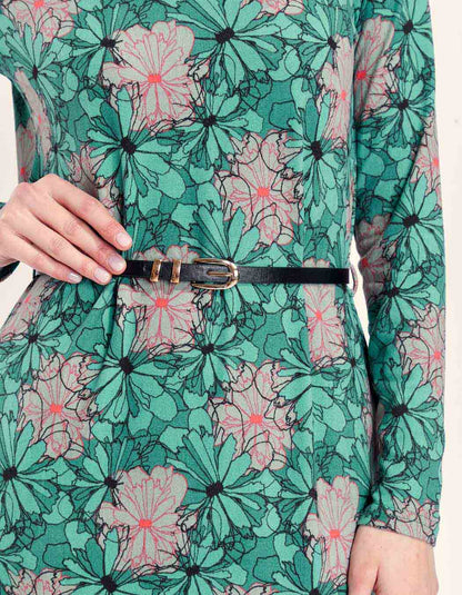 Robe midi en maille jersey BEELA