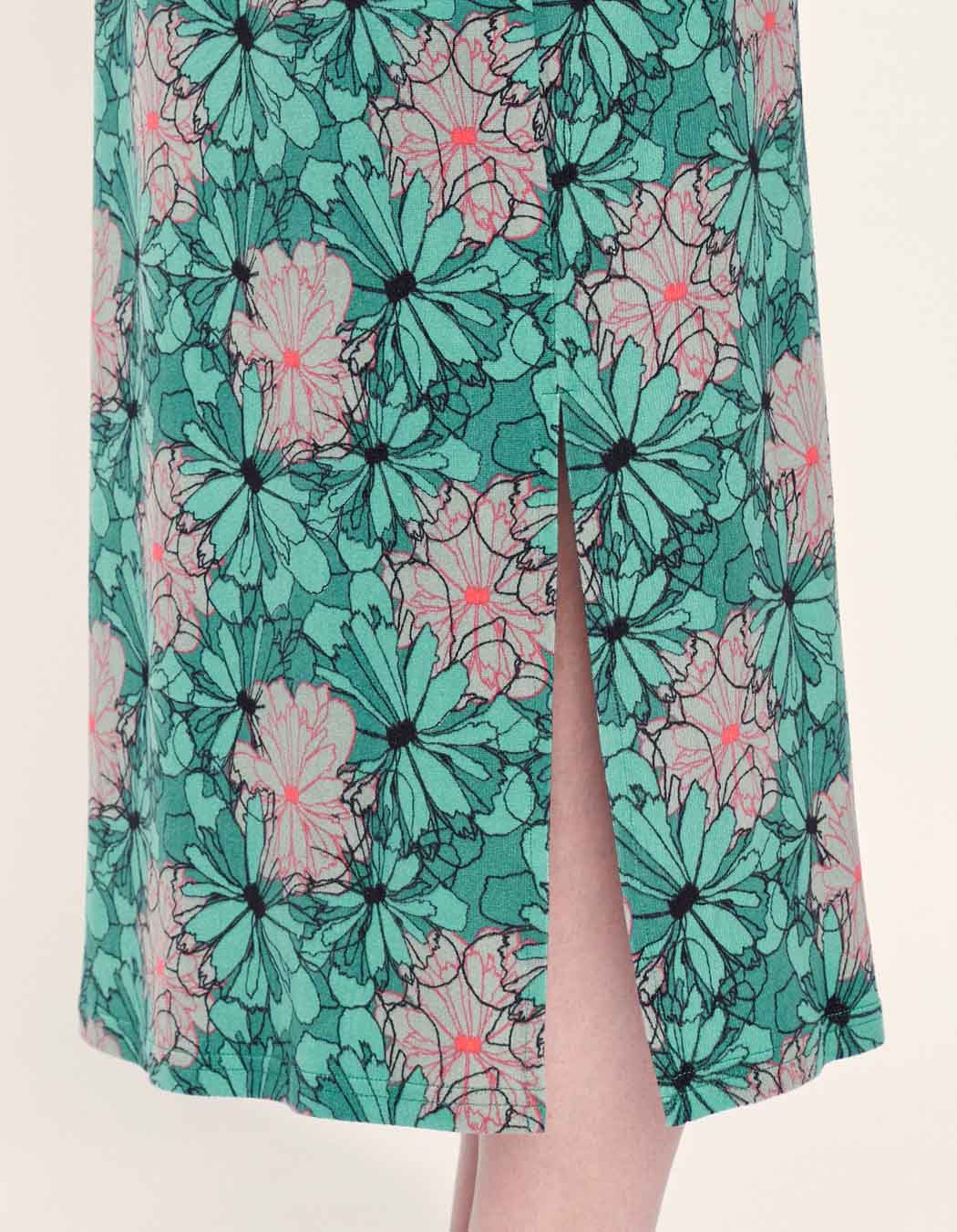 Robe midi en maille jersey BEELA