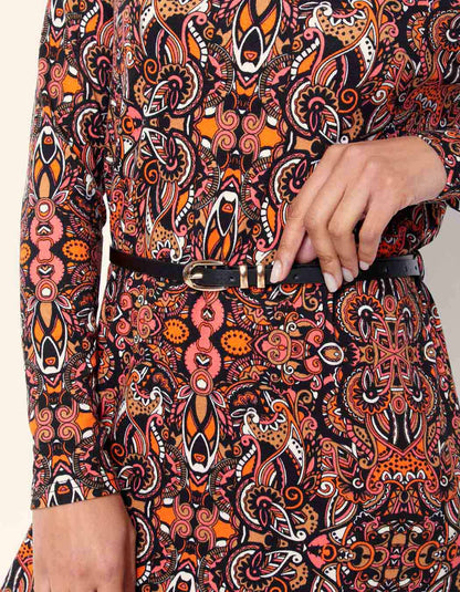 Robe midi en maille jersey BEELA