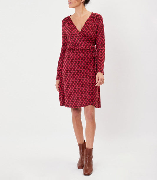 Robe portefeuille imprimée maille jersey BALINA
