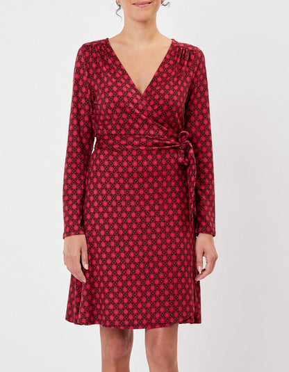 Robe portefeuille imprimée maille jersey BALINA