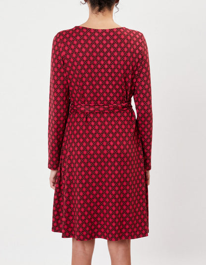 Robe portefeuille imprimée maille jersey BALINA