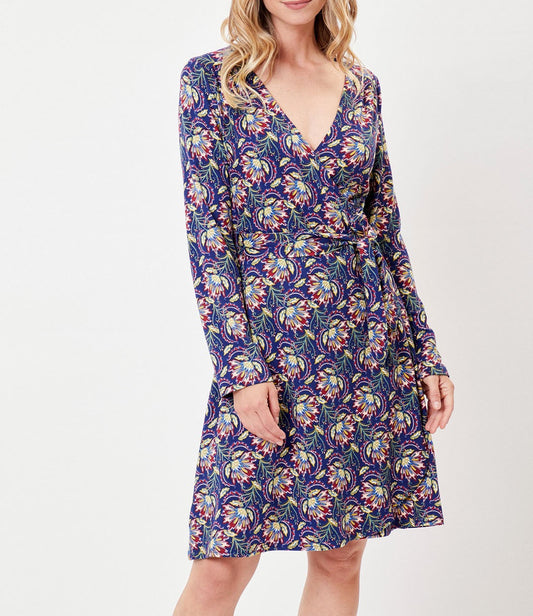 Robe portefeuille imprimée maille jersey BALINA