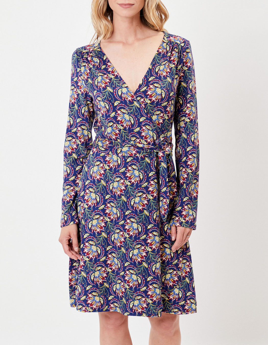 Robe portefeuille imprimée maille jersey BALINA
