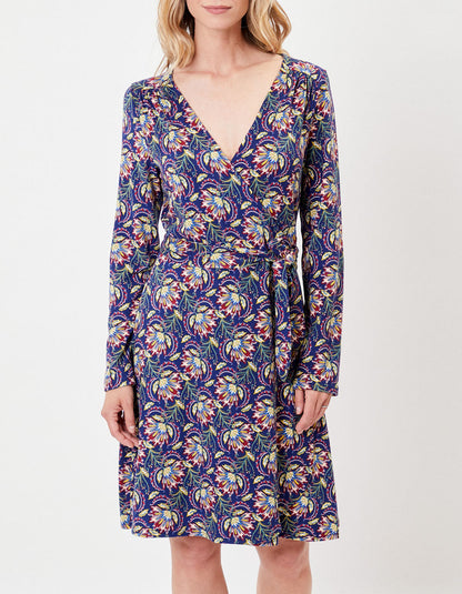 Robe portefeuille imprimée maille jersey BALINA