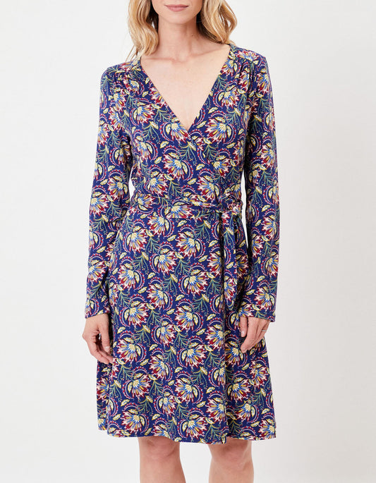 Robe portefeuille imprimée maille jersey BALINA