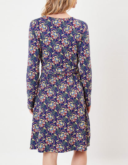 Robe portefeuille imprimée maille jersey BALINA