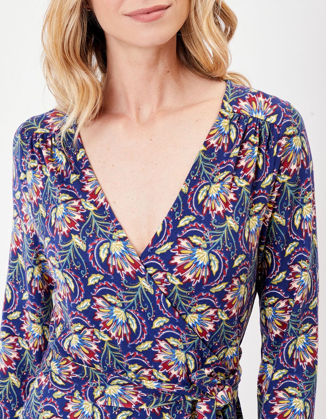 Robe portefeuille imprimée maille jersey BALINA