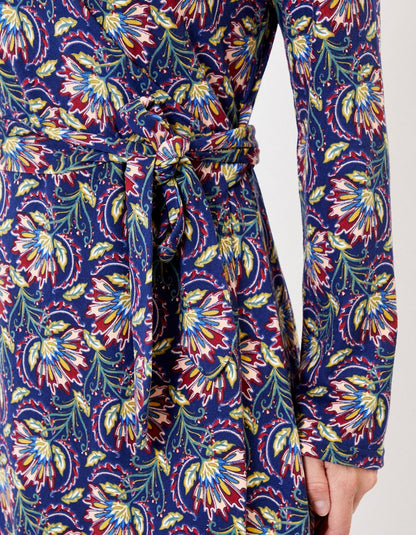 Robe portefeuille imprimée maille jersey BALINA