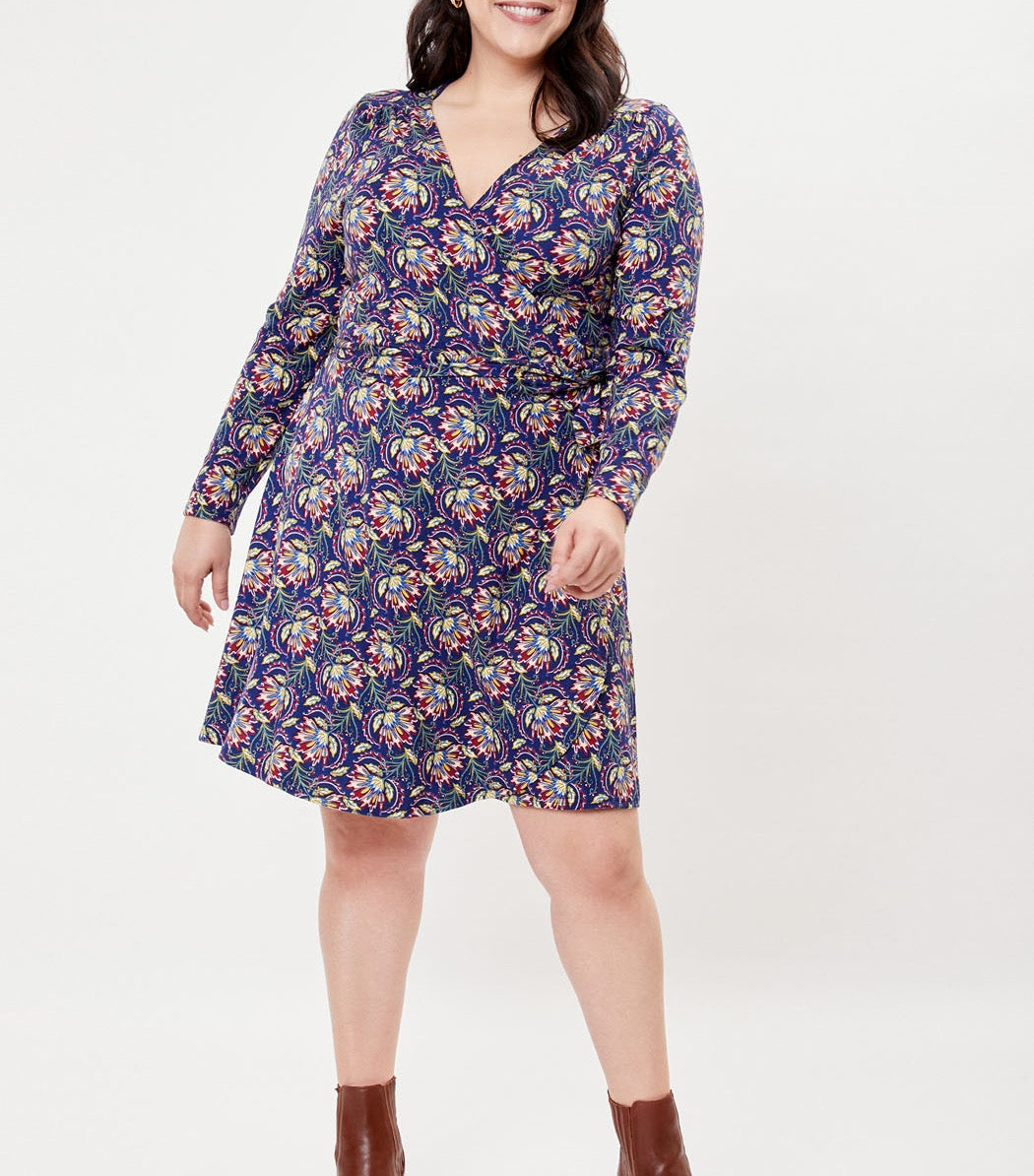 Robe portefeuille imprimée maille jersey BALINA