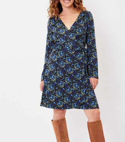 Robe portefeuille imprimée maille jersey BALINA