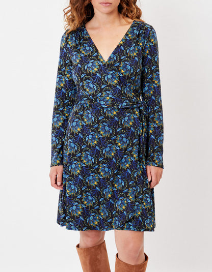 Robe portefeuille imprimée maille jersey BALINA