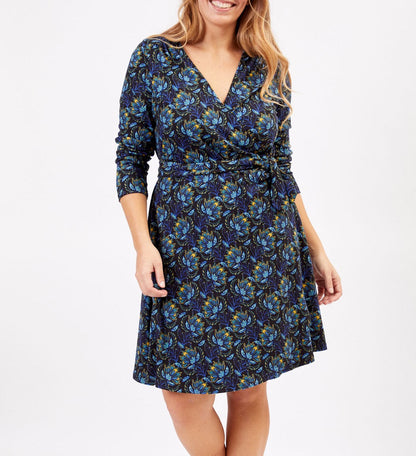 Robe portefeuille imprimée maille jersey BALINA