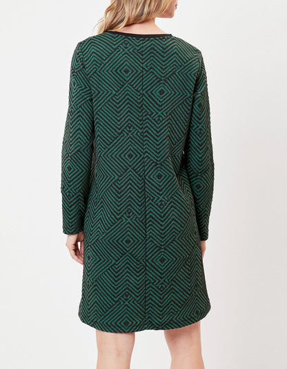 Robe maille évasée à motifs ASDIS