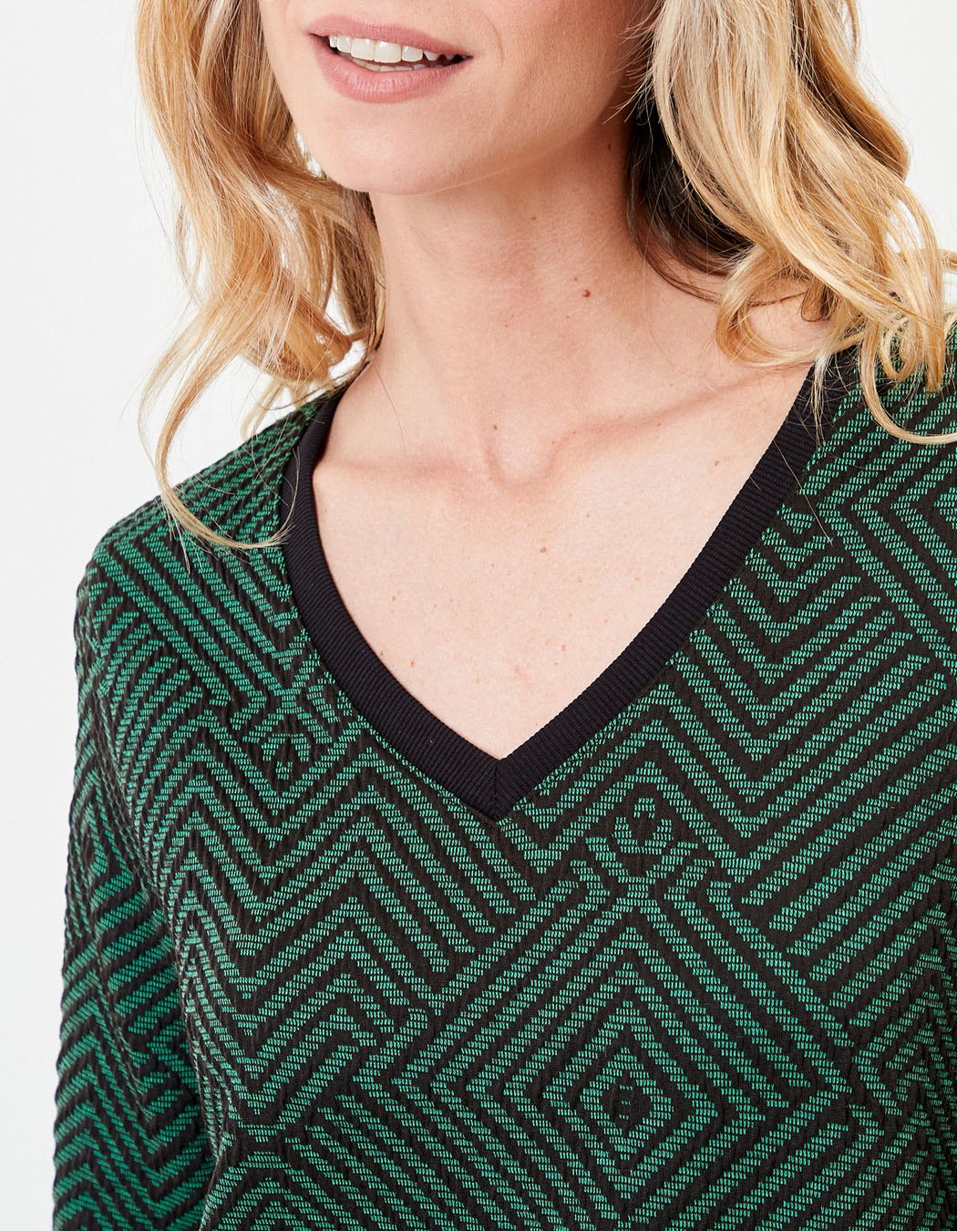 Robe maille évasée à motifs ASDIS