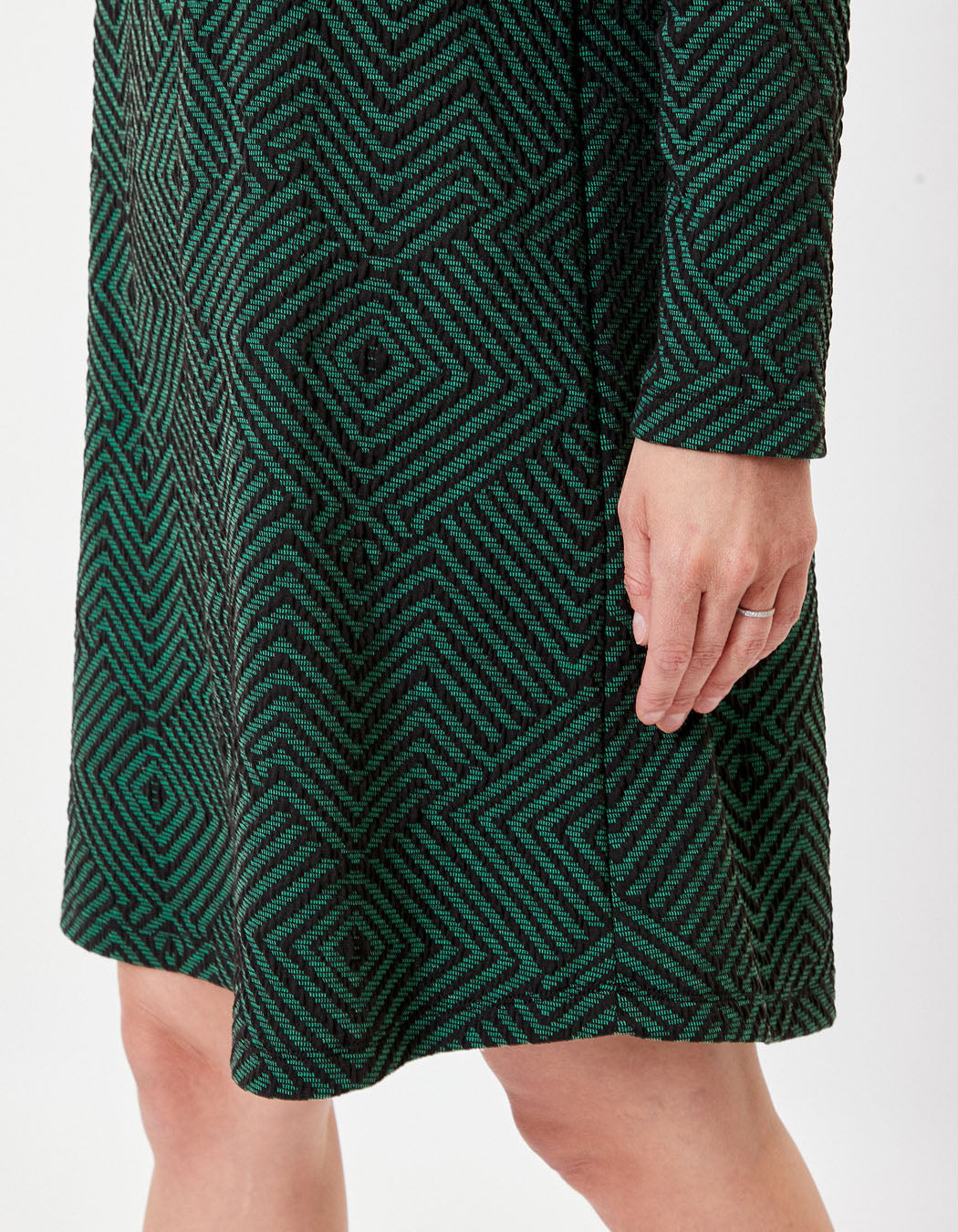 Robe maille évasée à motifs ASDIS