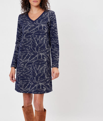 Robe maille évasée à motifs ASDIS