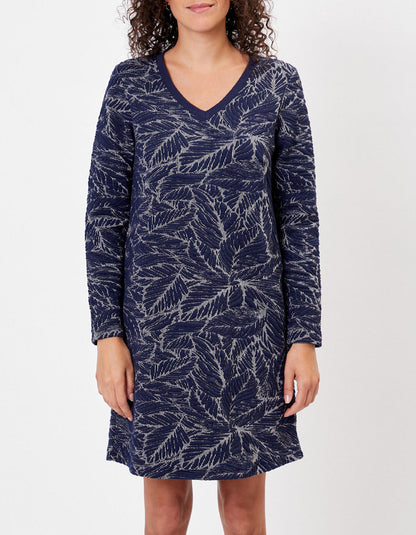 Robe maille évasée à motifs ASDIS