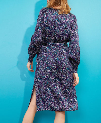 Robe droite midi imprimée LEIRA