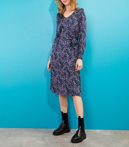 Robe droite midi imprimée LEIRA