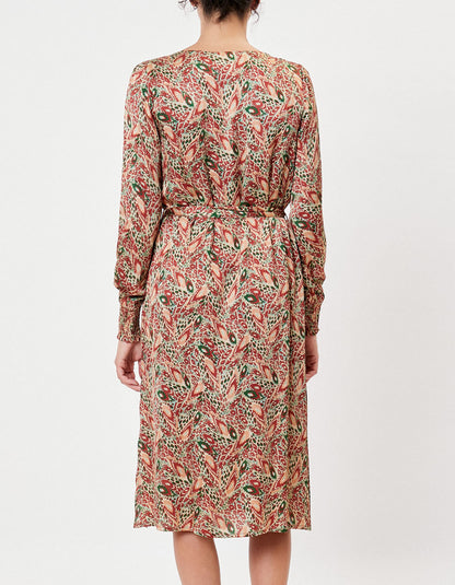 Robe droite midi imprimée LEIRA