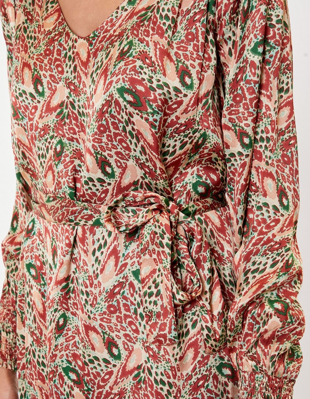 Robe droite midi imprimée LEIRA