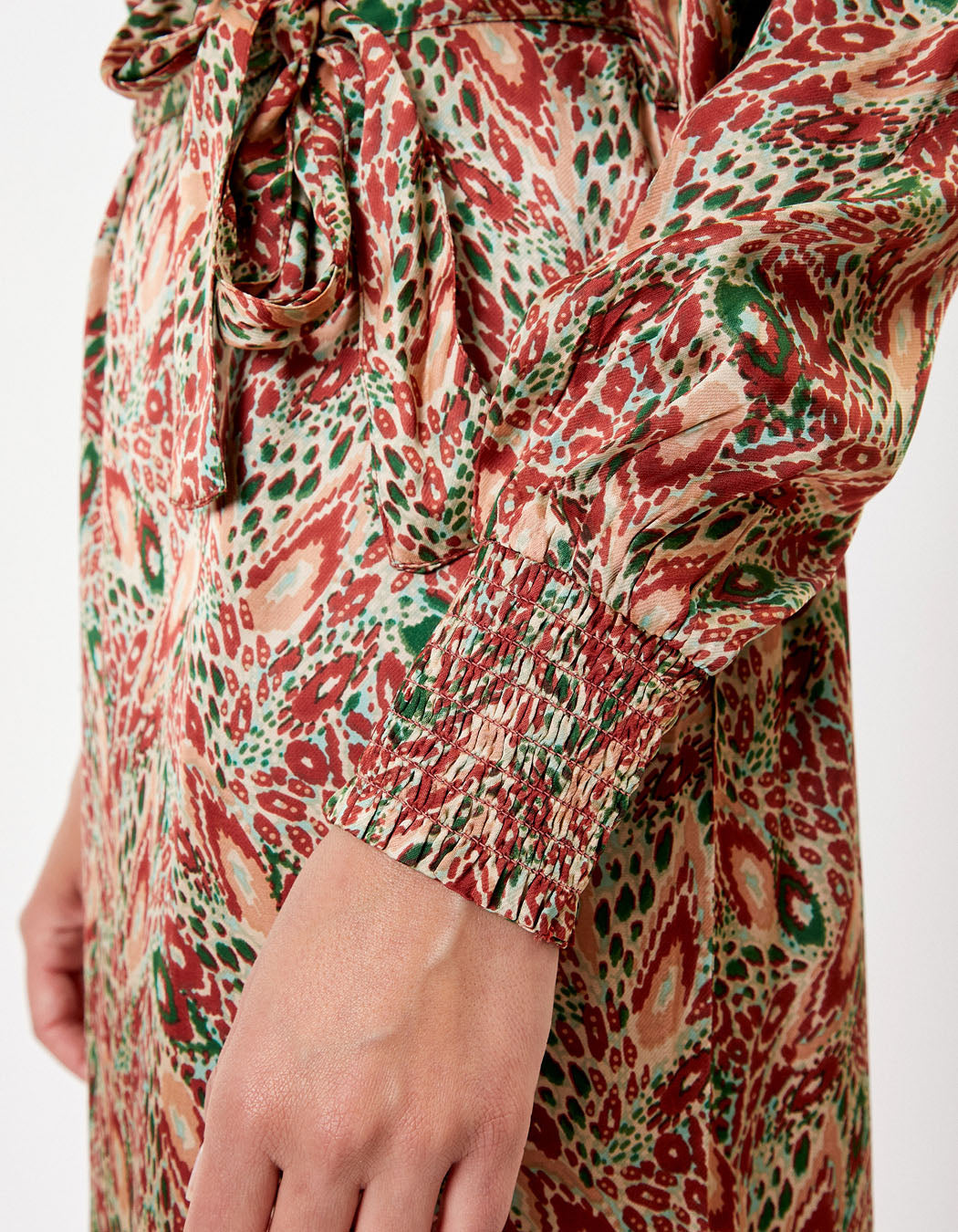 Robe droite midi imprimée LEIRA