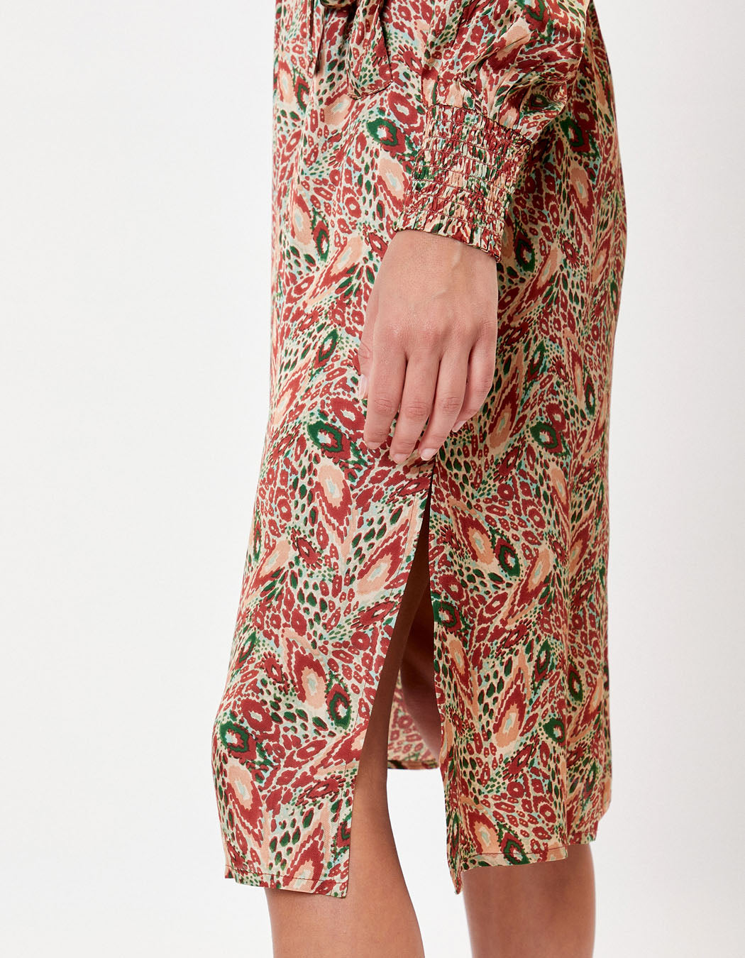 Robe droite midi imprimée LEIRA